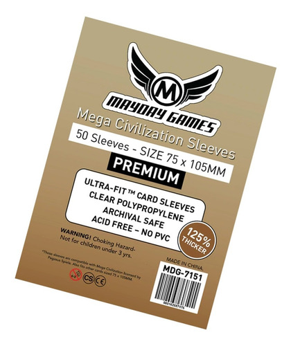 Protectores De Cartas Mayday 75x105mm - 50 Micas Premium