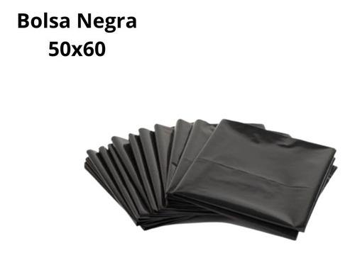 5 Kg Bolsa Plástico Negra 50x60