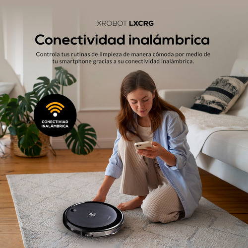 Robot Aspiradora Inteligente Barre Y Trapea Lanix Lxcrg