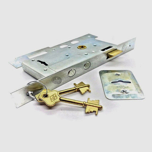 Imagen 3 de 3 de Cerradura Dac 307 Doble Perno Herrero Puerta Reforzada R. M.