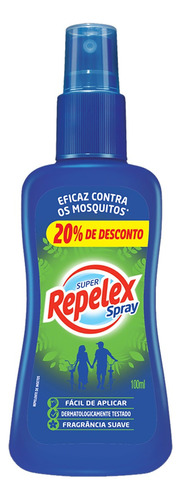 Repelente Spray Repelex Frasco 100ml