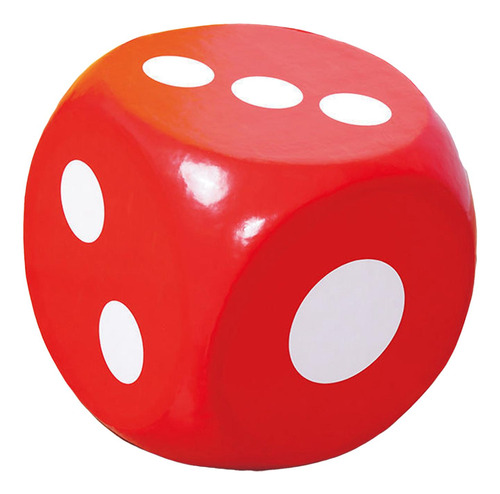 Espuma Suave Jumbo Big Playing Dice 30cm Tallo Rojo