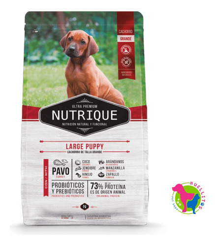 Nutrique Large Puppy/cachorro Perro X15kg- Huellitas 