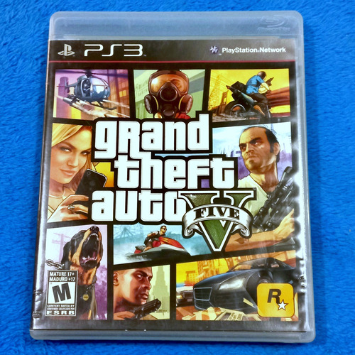 Grand Theft Auto V  - Manual, Mapa Y Código Playsation 3 Ps3