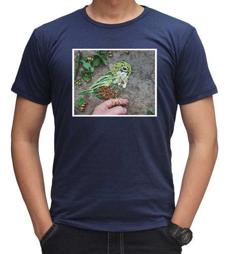 Remera De Hombre Personalizada Pajaro Dibujo Pedi Tu Foto