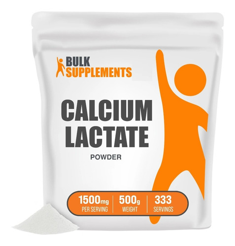 Bulk Supplements | Lactato Calcio | 500g | 333 Servicios