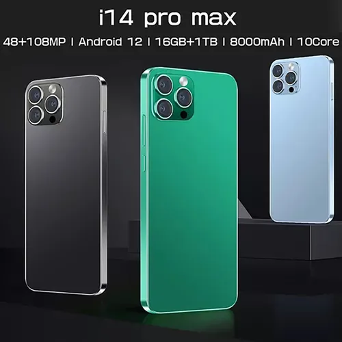 Smartphone I14 Pro Max De 16 Gb+1 Tb Para Ios Android Huawei
