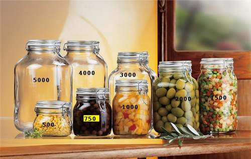Frasco Hermetico Fido 500 Ml. Tapa Clip Italiano