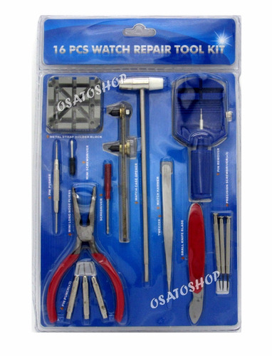 Kit Relojoeiro Profissional - 16 Ferramentas