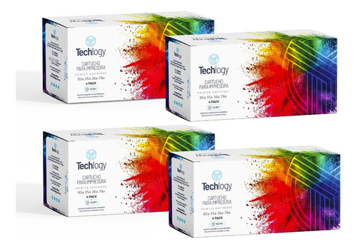 4 Pack Toner Techlogy 85a 35a 36a 78a 1102w 