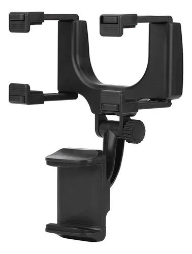 Soporte Para Celular Para Auto Espejo Retrovisor Montaje Seguro Y Ajustable Para Una Visibiiidad Óptima Mientras Conduces