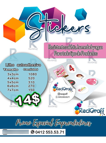 Stickers Personalizados , Etiquetas Persnonalizadas 