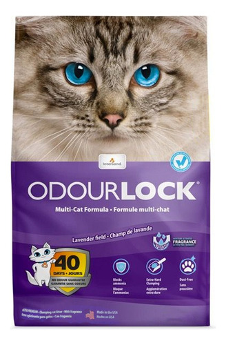 Arena Odorlock Para Gato Aroma Campo De Lavanda 25 Lb