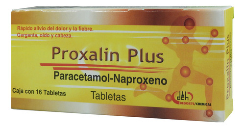 Proxalin Plus Tabletas 250 Mg/300 Mg, 16 Tabletas