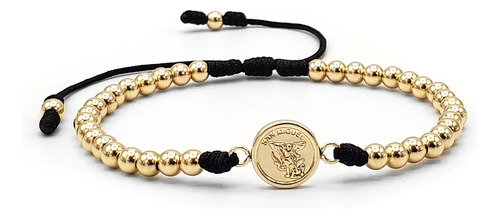 Pulsera San Miguel Arcangel Oro Laminado 18k Iconic Store