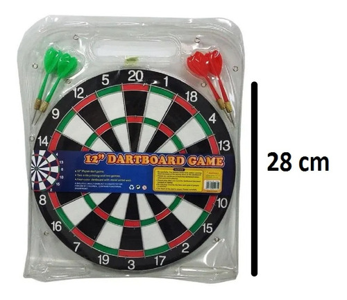 Imagen 4 de 8 de Juego Dardos Dardero Tiro Al Blanco Madera 28 Cm Playking