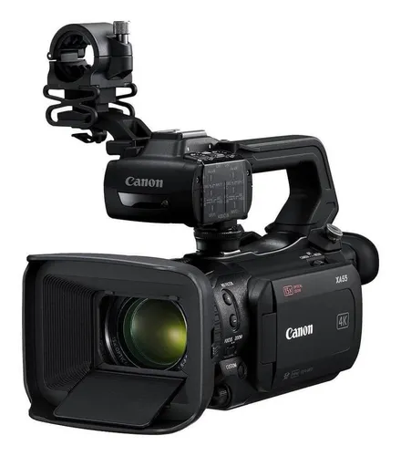 Cámara de video profesional Canon XA55 4K NTSC negra