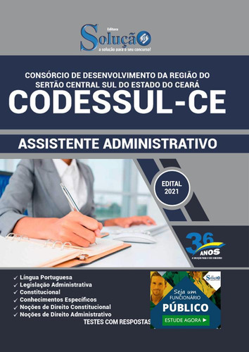 Apostila Concurso Codessul Ce - Assistente Administrativo