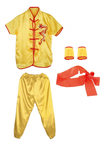 Disfraz De Wushu Tradicional Chino Para Adultos Y Niños, Uni