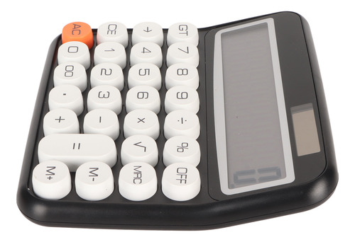 Calculadora De Botão Redondo, Display Lcd De 12 Dígitos, Aut