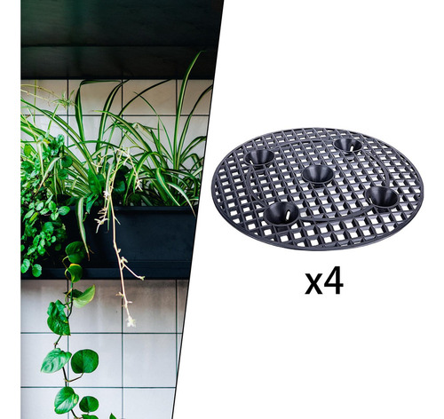 Soportes Para Plantas Para Macetas De 4 Piezas 30x30x3cm