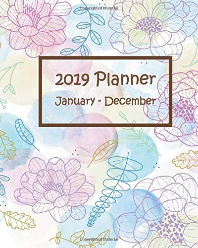 2019 Planner January  December 12 Months And 52 Weeks Planne