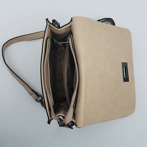 Bolsa Tiracolo V&v Finder Vv378b Bege