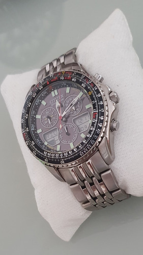 Citizen Navihawk Jr3034-59e Titânio C650 Eco Drive Red (Usado)