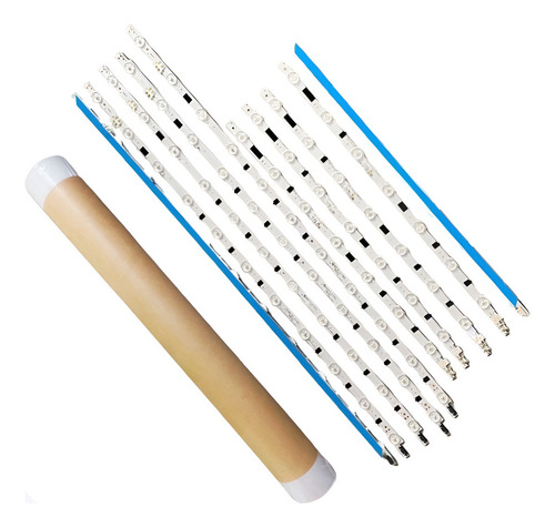 Kit 20 Barras Led Compativel Un55f5400 Un55f6400ag Aluminio