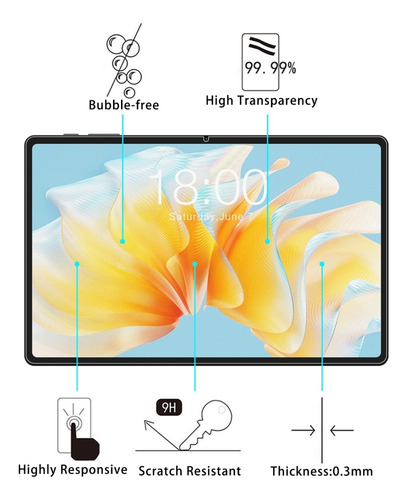 Filme De Vidro Temperado Para Teclast T40 Air