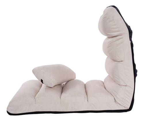 Sofá Plegable Con Almohada Beige Gpl