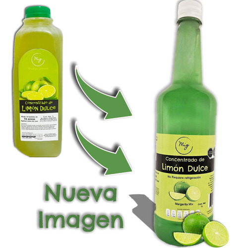 Concentrado Limón Dulce - 1lt Smoothies, Chamoyadas, Frappe