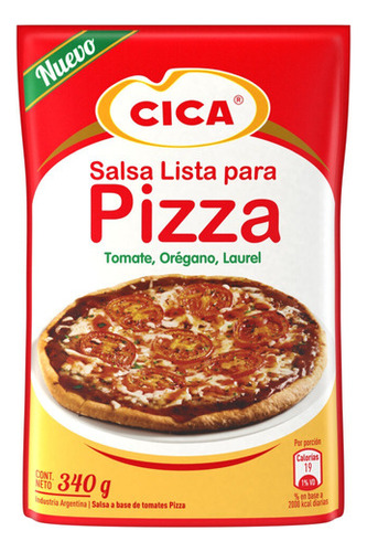 Pack X3u Salsa Lista De Tomate Cica Pizza En Doypack 340g