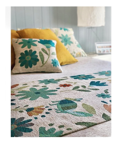 Pie De Cama Manta Chenille 180x60 Guadalajara Huitrú Turquesa Guadalajara