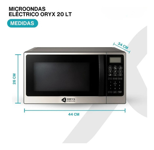 Microondas Digital 20 Litros 8 Funciones Tactil 1000w 220v