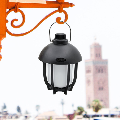 Tienda De Linterna De Camping Con Luz Led De Estilo Negro