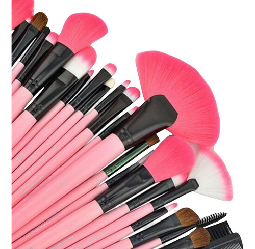 El Cepillo Profesional Del Maquillaje Fija Las Cerdas De La