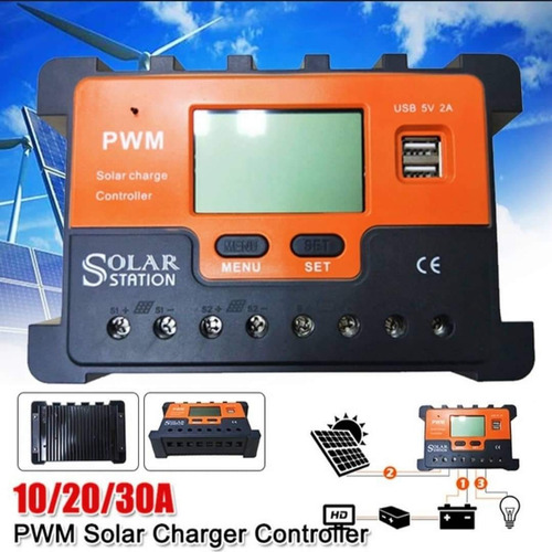 Panel Solar Kit 50w Regulador30a Bateria50ah Inverter 1000w