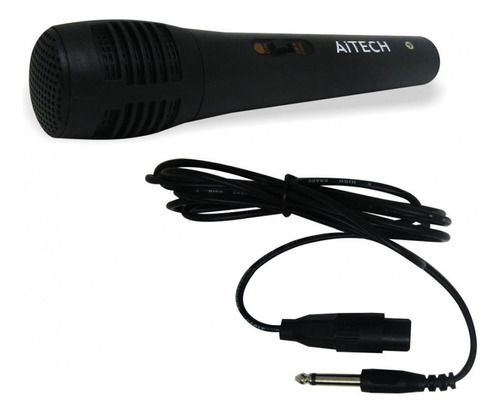 Microfono Dinamico Unidireccional Con Cable Karaoke Aitech