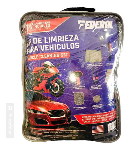  Kit Detailing Limpieza Automotriz Marca Federal 