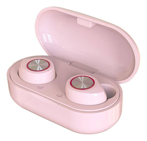 Audífonos Inalámbricos Bluetooth Tw60 Rosado Color Rosa