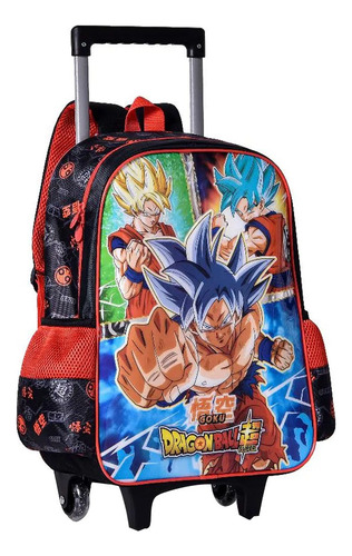 Kit Mochila De Rodinha Dragon Ball Super Clio Style Db23105k
