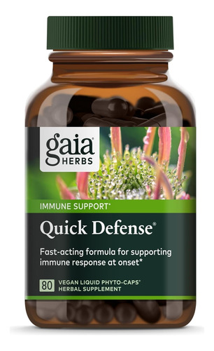 Gaia Herbs Quick Defense Apoyo Inmunológico X 80 Cáps