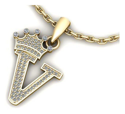 Collar De Diamante Alphabet: Brilla Con Estilo