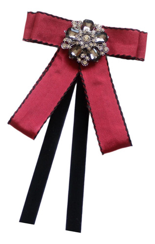Broche De Cinta De Pajarita, Alinate De La Corbata Del Rojo