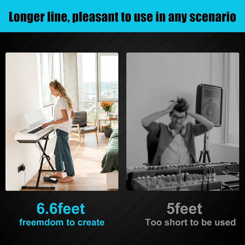Imagen 8 de 8 de Pedal Sustain Universal Teclado Polaridad Piano Música