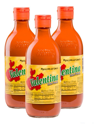 Salsa Valentina Picante Etiqueta Amarill - mL a $95