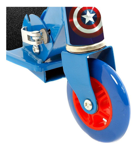Patinete Capitão América De 3 Rodas De Metal Meninos Azul Cor Homem Aranha