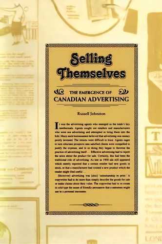 Selling Themselves, De Russell Johnston. Editorial University Toronto Press, Tapa Blanda En Inglés