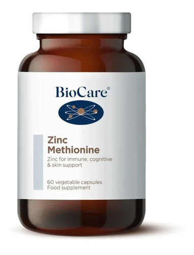 Biocare - Zinc Metionina (inmune, Cognitivo, Piel) 60 Caps